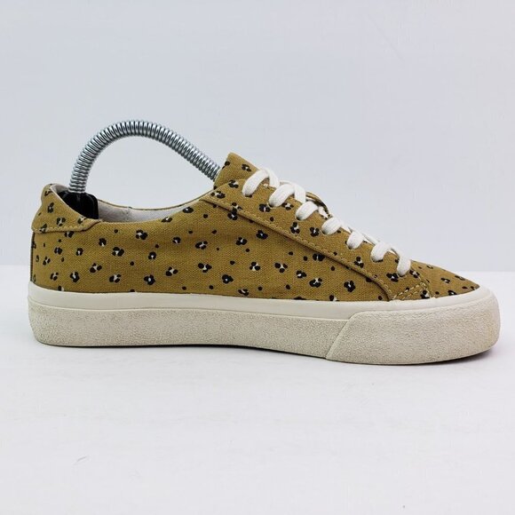 Madewell MWL Sidewalk Womens Size 5 Mini Leopard Recycled Canvas Low Shoes - Picture 4 of 11